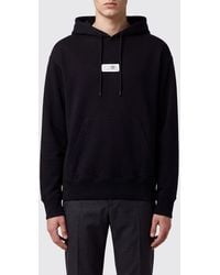 MM6 by Maison Margiela - Cotton Hoodie With Numeric Logo - Lyst