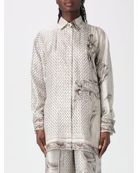 Max Mara - Grado Silk Shirt With Print - Lyst