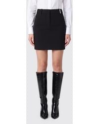 The Attico - High-Waisted Viscose Blend Pencil Mini Skirt With A Slim Fit - Lyst