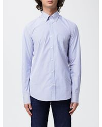 Paul & Shark - Paul &Amp Shark Striped Cotton Poplin Shirt With A Slim Fit - Lyst