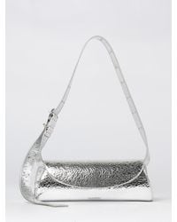 Jil Sander - Cannolo Tasche Aus Geknittertem Laminiertes Leder - Lyst