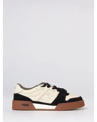 Fendi - Baskets Match En Cuir - Lyst