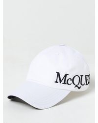 Alexander McQueen - Cappello in twill con logo - Lyst
