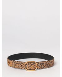 Pinko - Animal Print Suede Belt - Lyst