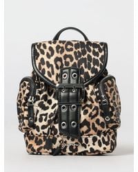 Ganni - Recycled Nylon Animal Print Backpack - Lyst