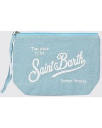MC2 Saint Barth - Aline Gestreifte Leinen-Pochette - Lyst