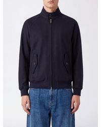 Baracuta - Harrington Wool Bomber Jacket With High Collar And Flap Pockets - Lyst