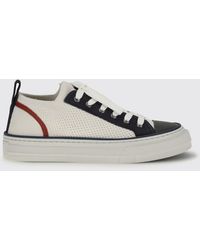 Brunello Cucinelli - Sneakers Aus Baumwollstrick Und Leder Mit Monile - Lyst