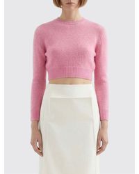 Jil Sander - Virgin Wool Cropped Sweater - Lyst