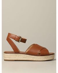 michael kors francine leather sandal