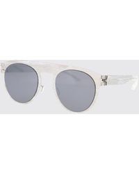 Mykita - Mmtransfer004 Brushed Metal Sunglasses - Lyst