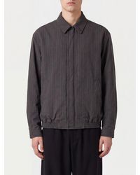 Comme des Garçons - Comme Des Gar&Ccedil	Ons Striped Polyester Shirt Jacket With Concealed Closure - Lyst
