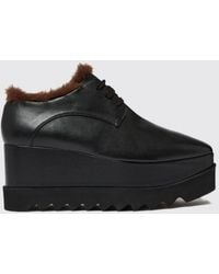 Stella McCartney - Eco Alter Mat Wedge Lace-Up Shoes With Tapered Toe - Lyst