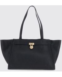 Michael Kors - Hamilton Moderne Grained Leather Tote Bag With Decorative Padlock - Lyst