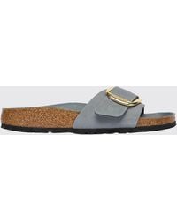 Birkenstock - Madrid Big Buckle Nubuck Sandals - Lyst