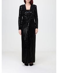 SIMONA CORSELLINI - V-Neck Sequin-Embellished Sheath Mini Dress - Lyst