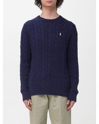 Polo Ralph Lauren - Cotton Tricot Crewneck Pullover - Lyst