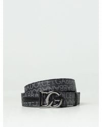 Dolce & Gabbana - Cinturón de logo Jacquard recubierto de con hebilla DG - Lyst