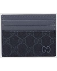 Gucci - Gg Supreme Canvas Flat Card Holder With Leather Details - Lyst