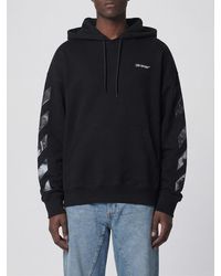 Off-White c/o Virgil Abloh - Arrow Logo Cotton Hoodie - Lyst