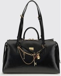 Dolce & Gabbana - Black Calf Leather Bos Taurus Shoulder Bag - Lyst