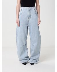 Entire studios - Jeans Anchos De Denim De Algodón - Lyst