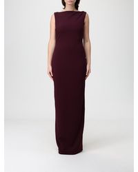 Solace London - Dress Burgundy - Lyst