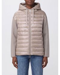Herno - Doudoune Courte En Nylon Ultra-Léger Avec Capuche Et Détails En Maille De Coton - Lyst