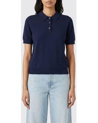 Aspesi - Knitted Cotton Polo Shirt - Lyst