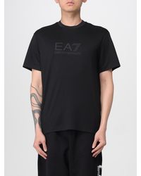 EA7 - Cotton T-Shirt With Logo - Lyst