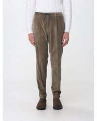 Luciano Barbera - Straight-Leg Corduroy Trousers With Drawstring - Lyst