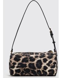 Twinset - Animal Print Mini Shoulder Bag With Metallic Logo - Lyst