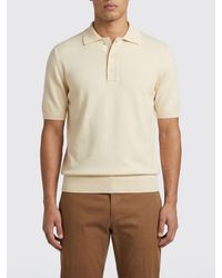 Zanone - Cotton Knit Polo Shirt - Lyst