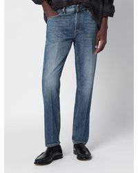 PT Torino - Mid-Rise Tapered Fit Five-Pocket Cotton Denim Jeans - Lyst
