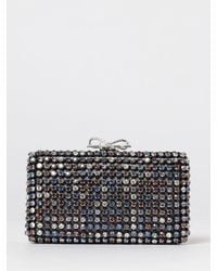 Self-Portrait - Multi Crystal Chainmail Clutch - Lyst