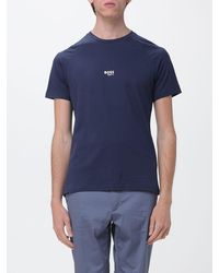 BOSS - Cotton T-Shirt With Mini Logo - Lyst