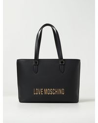 Love Moschino - Borsa in pelle sintetica con logo - Lyst