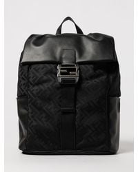 Fendi - Flux Rucksack Aus Nylon Mit Jacquard-Ff-Monogramm Und Leder - Lyst