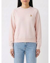 Maison Kitsuné - Maison Kitsun&Eacute Cotton Crew Neck Sweatshirt With Logo - Lyst