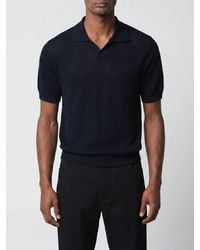 Tagliatore - Cotton Knit Polo Shirt - Lyst