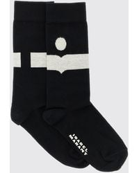 Isabel Marant - Jacquard Logo Stretch Cotton Socks - Lyst