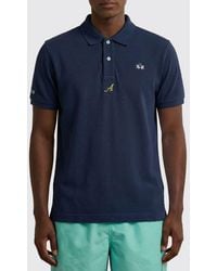 La Martina - Cotton Polo Shirt With Mini Logo - Lyst
