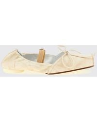 MM6 by Maison Margiela - Laminated Leather Ballerina - Lyst