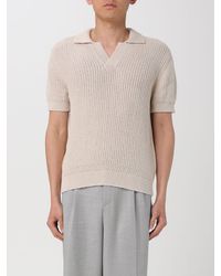 Brioni - Polo in maglia di cotone e lana - Lyst
