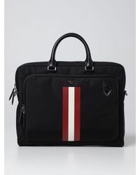 Herren Taschen Aktentaschen und Laptoptaschen Bally Leder Aktentasche mit Logo-Patch in Schwarz für Herren 