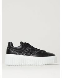 Hogan - H-Stripes Leather Sneakers - Lyst