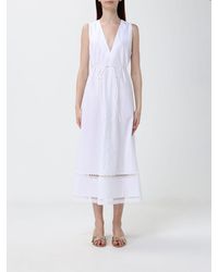 Twinset - Cotton Midi Dress - Lyst