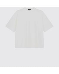 Giorgio Armani - Cotton Crew Neck T-Shirt With Logo - Lyst