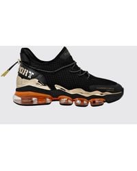 Philipp Plein - Two-Tone Mesh Low-Top Trainers With Cushioned Sole - Lyst