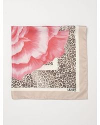 Liu Jo - Floral Animal Print Scarf - Lyst